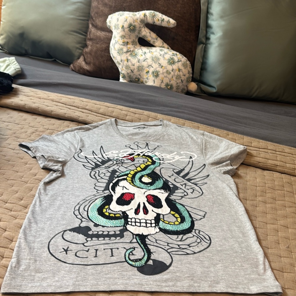 Worn 1x Ed Hardy tee mens med